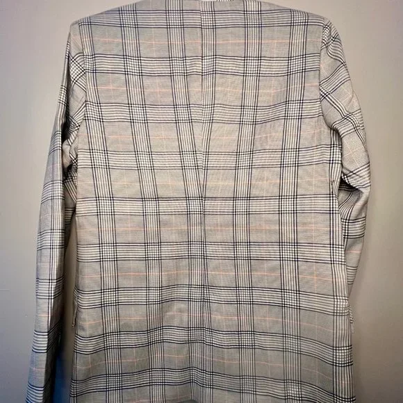 #69 NWT SPARKZ COPENHAGEN Plaid Double Breasted Blazer Lined XS S M Casual - Picture 7 of 10